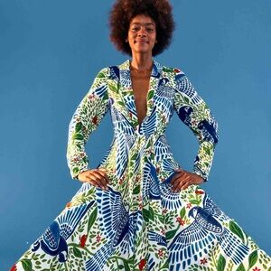 FARM RIO Macaw Flight Maxi Dress